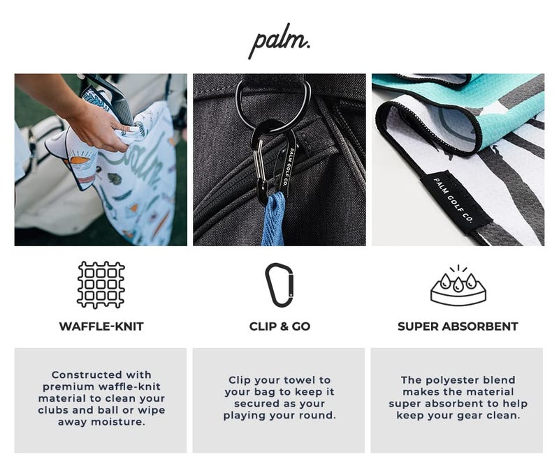Palm Golf Towel (Barrels) - Image 5